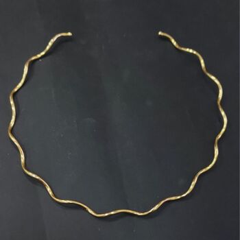 imagem Aro enrolado banhado a ouro 18K regulável
