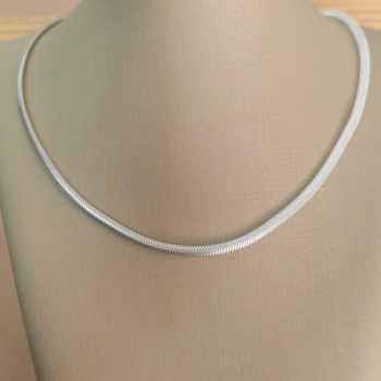 imagem Corrente Lacraia 3,5mm 45cm Prata 925