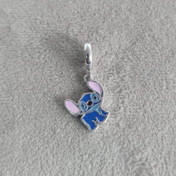 imagem Berloque pendurado Stitch Azul prata 925