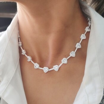 imagem Chocker Corações Cravejada